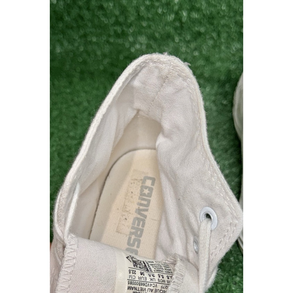 Converse Shoes Women Size 5.5 Chuck Taylor All Star High Top White Skate Sneaker - Picture 9 of 11